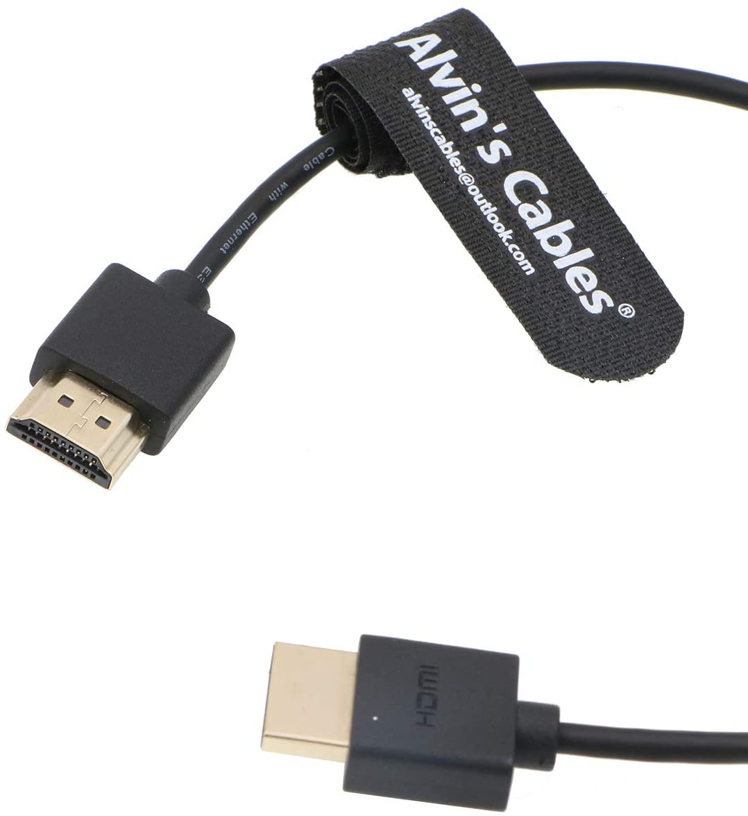 Alvin's Cables Z Cam E2 HDMI Cable High Speed Ethernet for Portkeys BM5 Monitor Straight to Straight