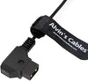 Power-Cable for Teradek|ARRI 2-Pin-Male to Reverse D-Tap Flexible Braided Cable 7CM Alvin's Cables