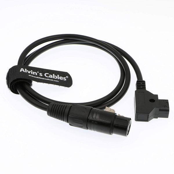 Alvin's Cables XLR 4 Pin Female to D Tap Power Cable for Practilite 602 DSLR Camcorder Sony F55 SXS Camera