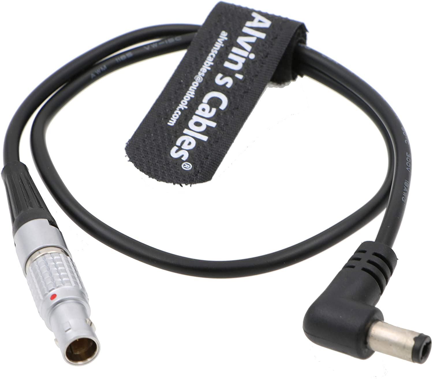 Alvin's Cables 2 Pin auf rechtwinkliges DC-Kabel für Teradek Bolt Transmitter Tilta Batterieplatte