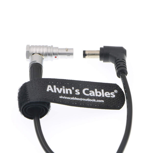 Alvin's Cables 2 Pin Reverse Right Angle to DC Right Angle Cable for Teradek Bolt 1000 Transmitter and Sidekick 2 Recievers