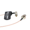Alvin's Cables BNC Female to DIN 1.0 2.3 Male Right Angle RG179 75Ohm Cable for Blackmagic 30CM