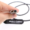 Alvin's Cables ARRI RED Kamera 12 V Monitor Stromkabel 2 Pin Stecker auf Mini XLR 4 Pin Buchse für TV Logic Monitor