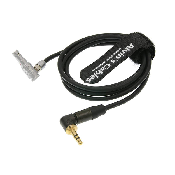 Alvin's Cables Audio Cable for ARRI Alexa Mini Camera 5 Pin Right Angle Male to Right Angle 3.5mm TRS