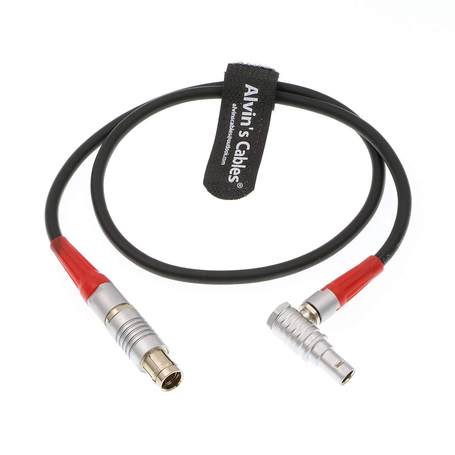 Alvin&#39;s Cables 5 pin ARRI LCS to LBUS 4 pin Reverse Right Angle Cable for Arri WCU4 Camera interfaces
