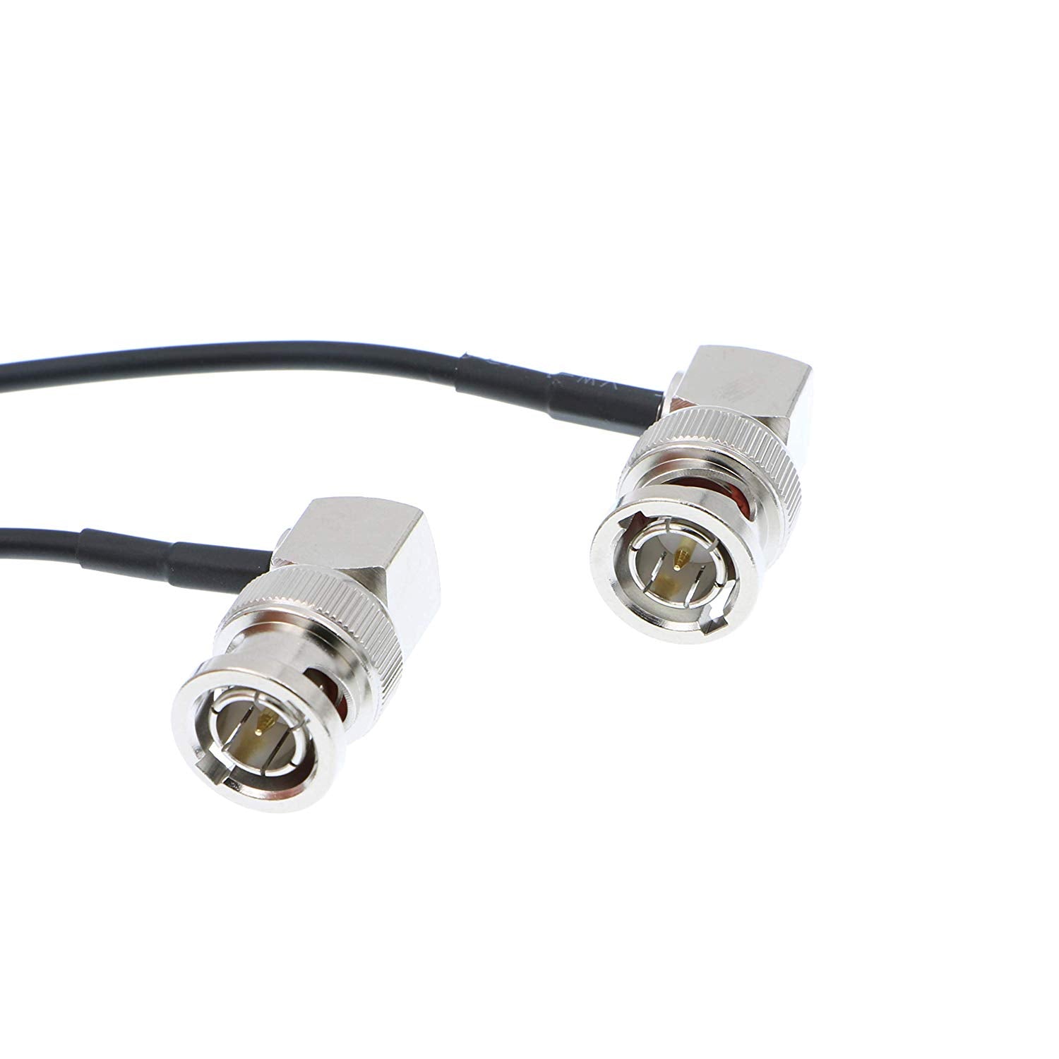 Alvin's Cables Blackmagic RG179 Coax BNC Right Angle Male to Male Flexible HD SDI Cable for BMCC Video Camera