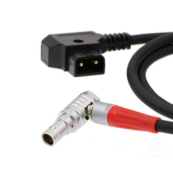 Alvin's Cables Zacuto Gratical Eye Sucher Stromkabel 2 Pin Stecker rechtwinklig zu D Tap