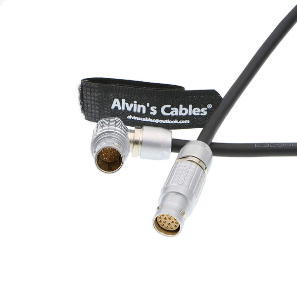 Alvin's Cables ARRI Classic EVF Cable 16 Pin Male Right Angle to 16 Pin Female Straight