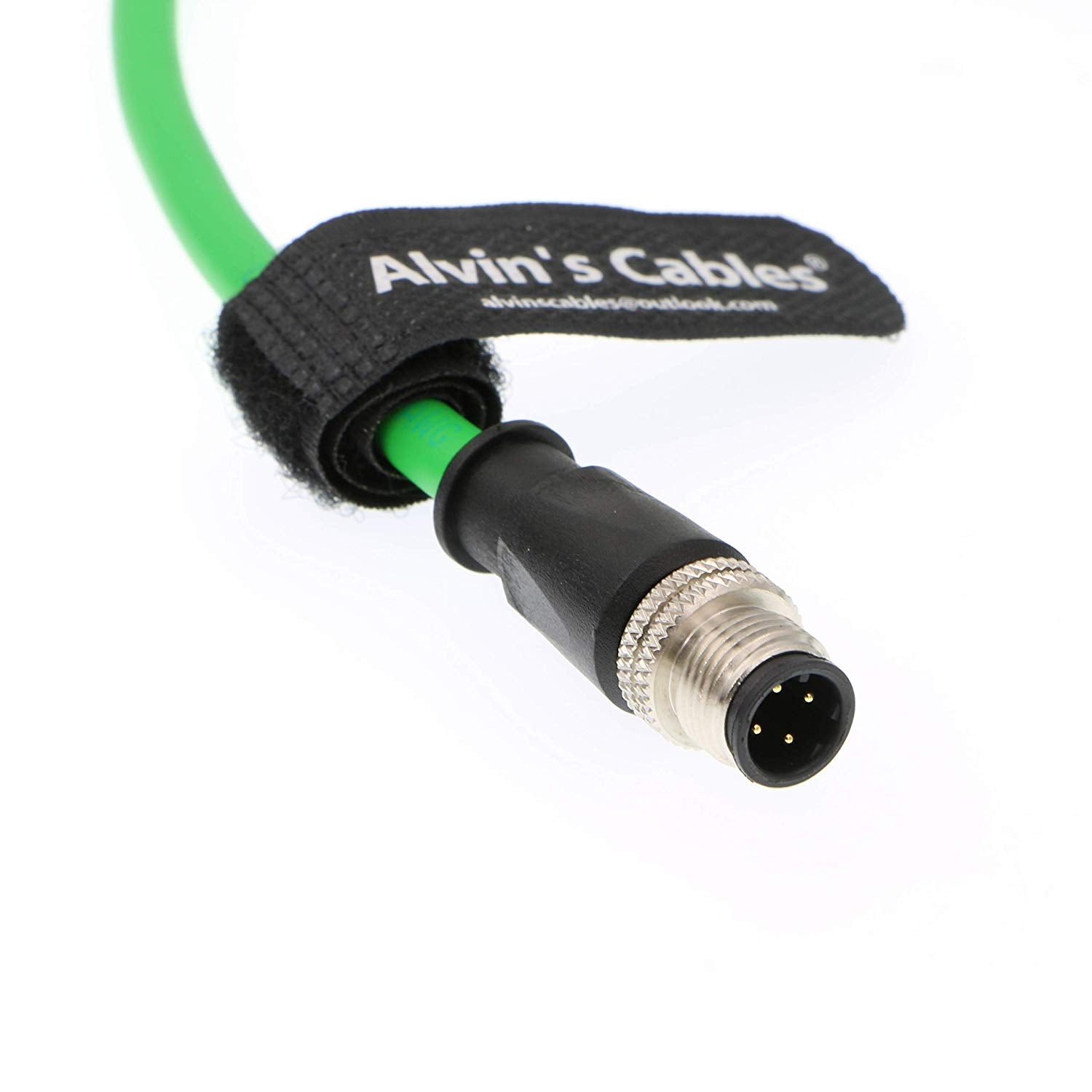 Alvin&#39;s Cables M12 4 Position D Coded to RJ45 Ethernet Cable M12 4 Pin Male to RJ45 Male Network Shielded Cord Industrial Ethernet Cable