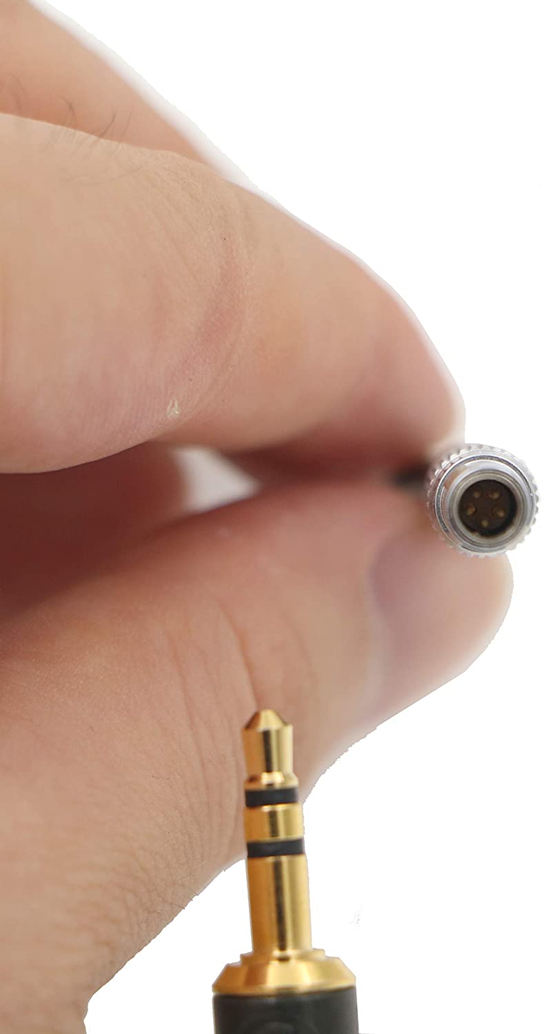 Alvin's Cables 5-poliger Stecker auf rechtwinkliges 3,5-mm-TRS-Audiokabel für Z CAM E2-Kamera