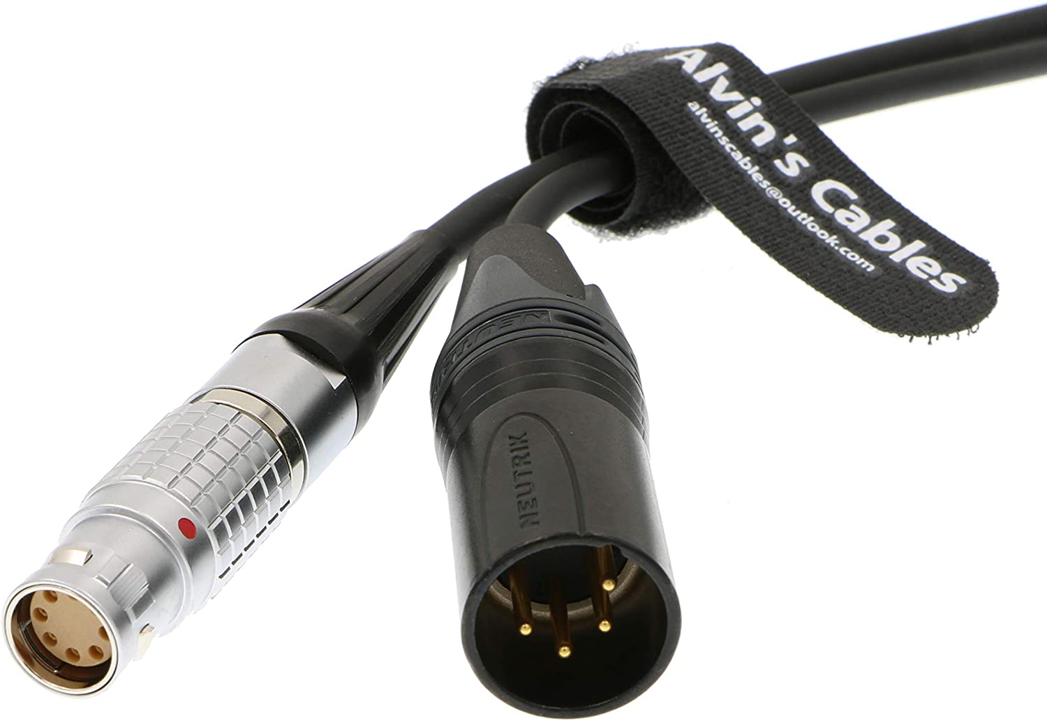 Alvin's Cables XLR 4 Pin Male to 2B 8 Pin Female Power Cable for ALEXA MINI or AMIRA