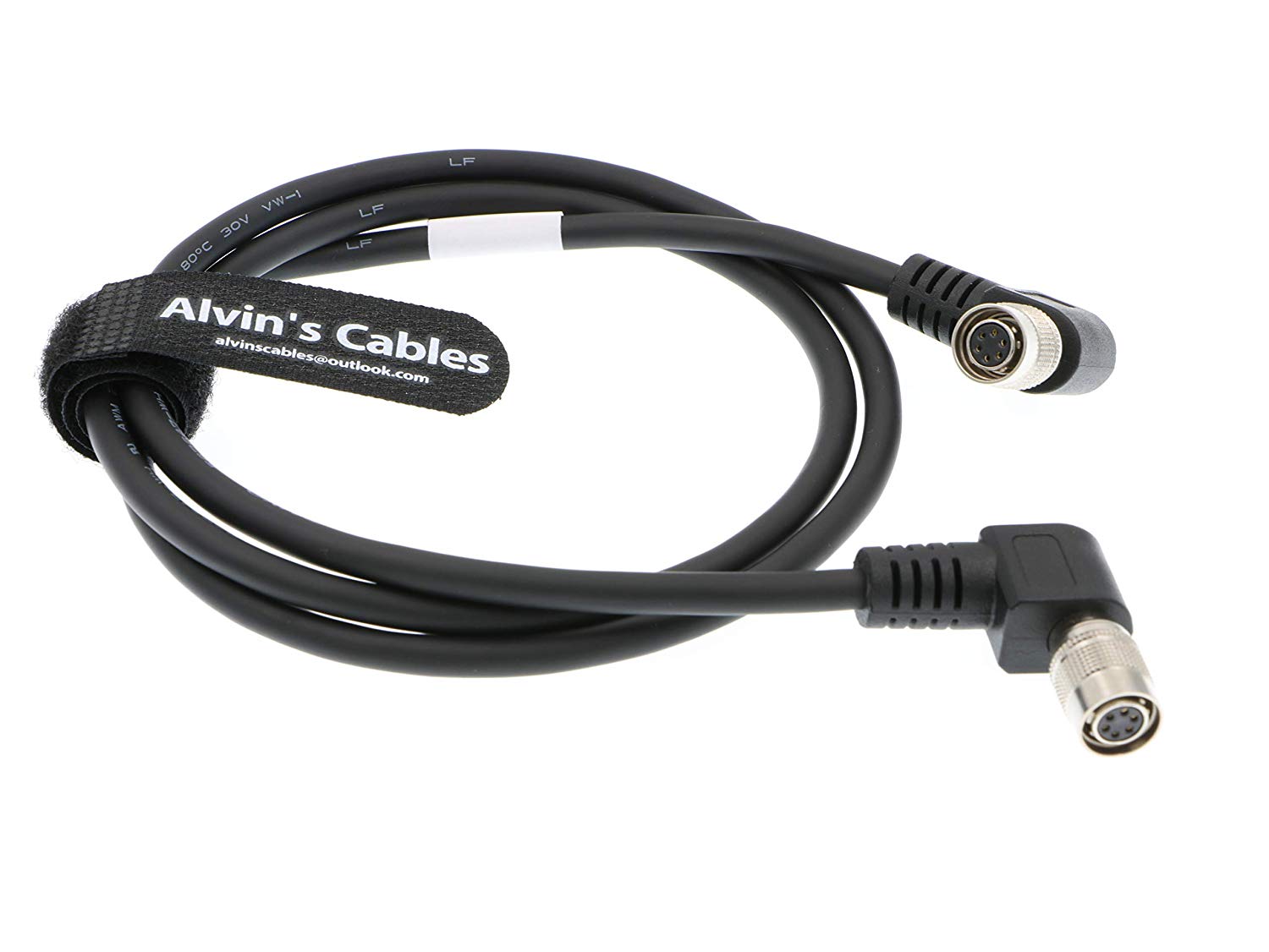 Alvin's Cables 6 Pin HR Right Angle Female Cable for Basler GIGE AVT CCD Camera 1M