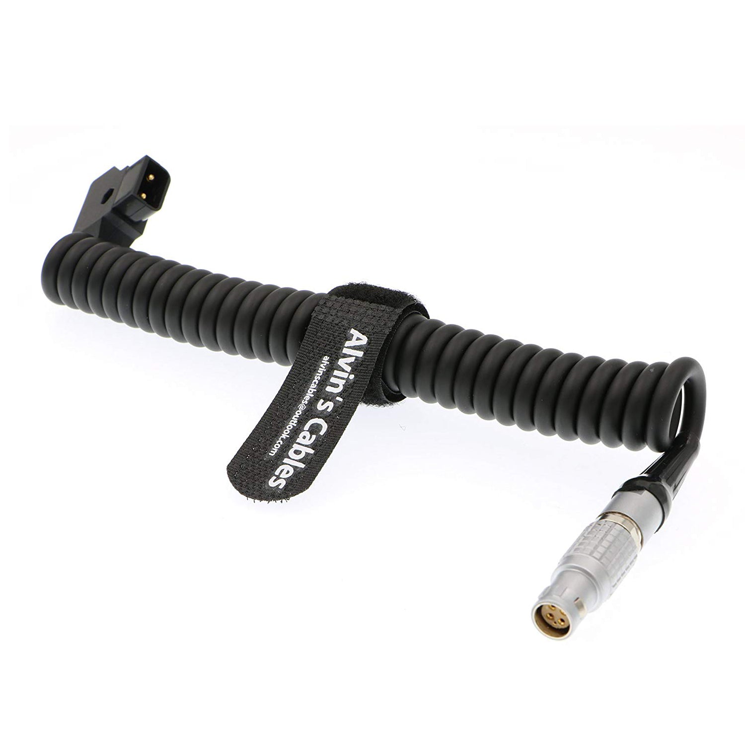 Alvin&#39;s Cables 6 Pin Female to Anton D Tap Coiled Twist Power Cable for Red Epic Scarlet Camera