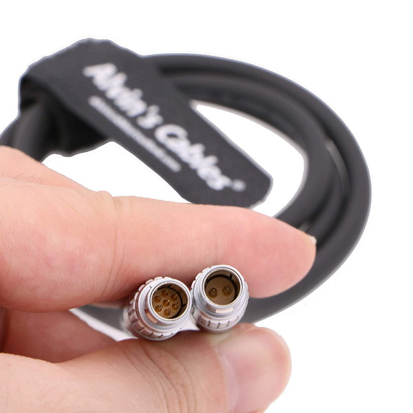 Alvin's Cables Nucleus M 7 Pin auf 2 Pin Steadicam Rig Stromkabel für Tilta RED ARRI Kameras