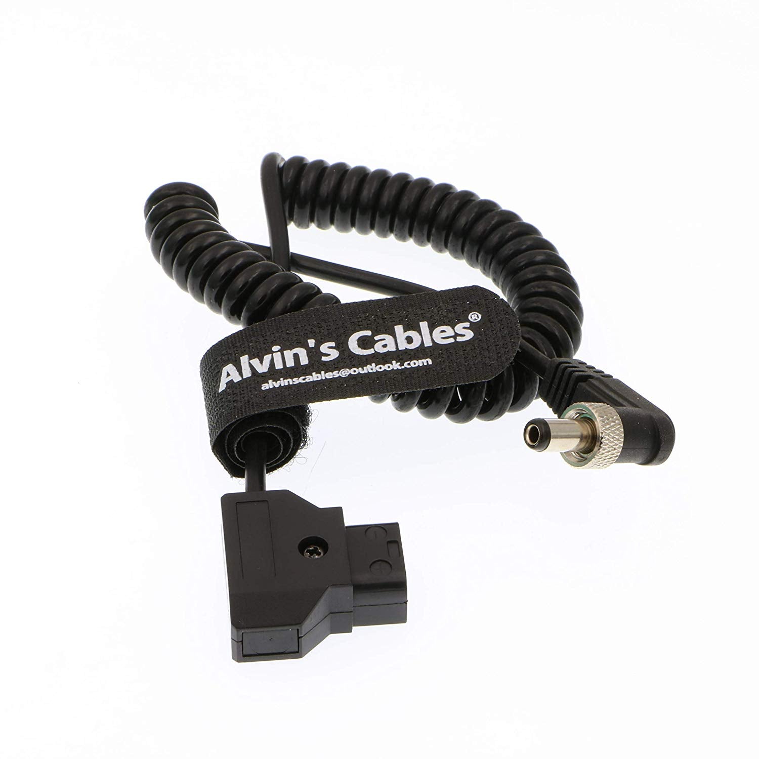 Alvin's Cables Locking DC 5.5 2.1 to D Tap Spring Power Cable for Video Devices PIX-E7 PIX-E5 7 Touchscreen Display Hollyland Mars 400s