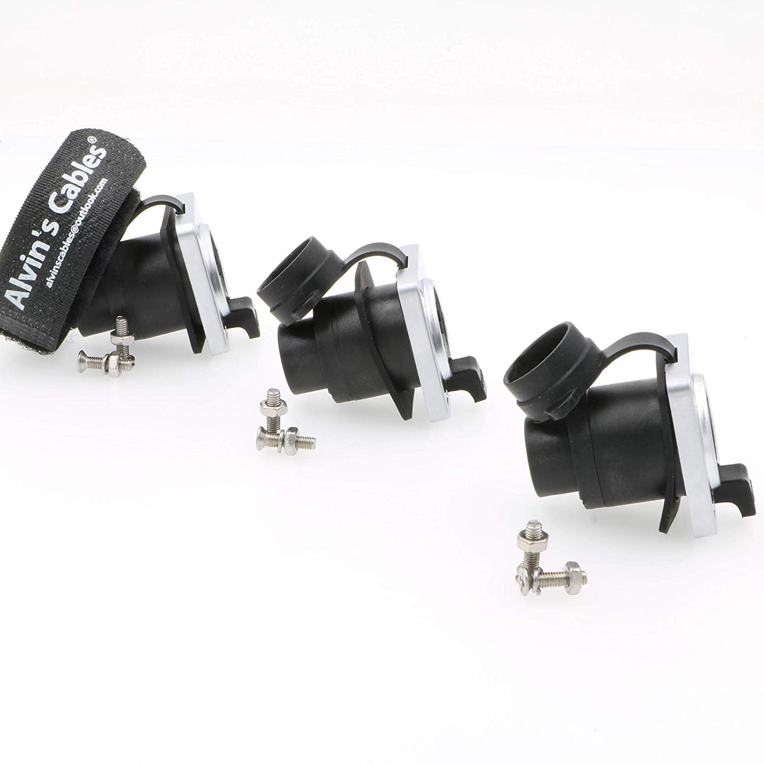 Alvin&#39;s Cables 3 Pcs RJ45 Waterproof Coupler Socket Connector IP65 Ethernet Panel Mount RJ45 Connector