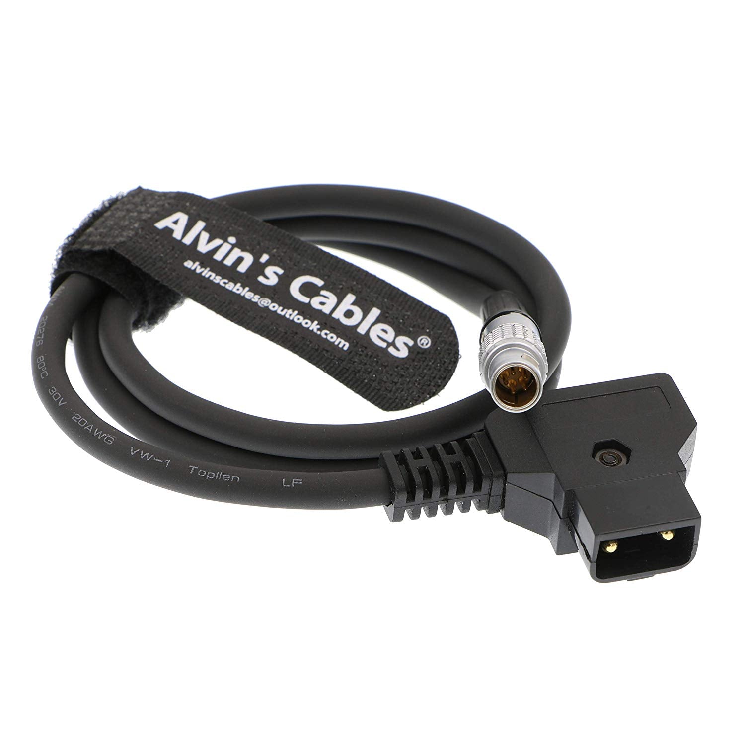 Alvin&#39;s Cables Mini 5 Pin to D Tap Power Cable for StarliteHD5 ARRI Only OLED Monitor