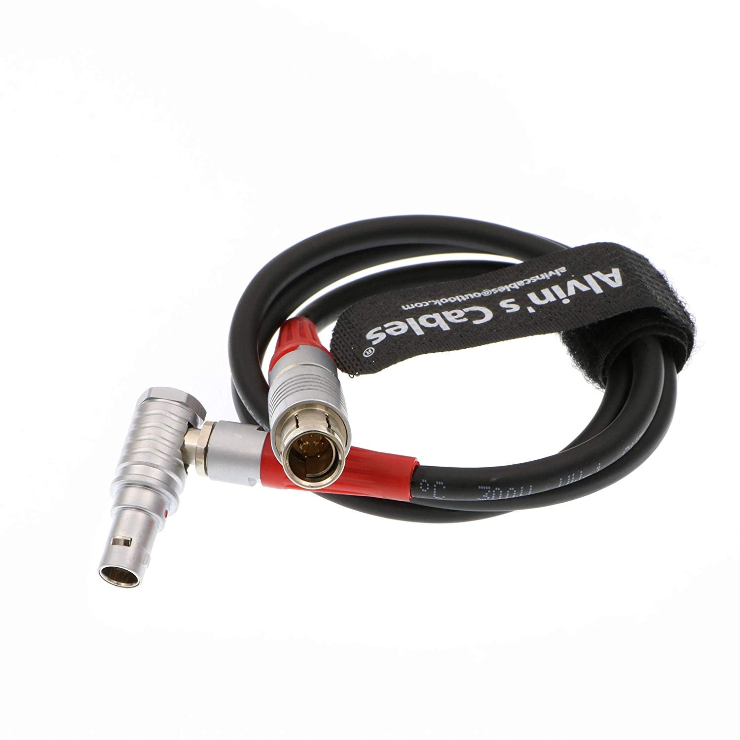 Alvin&#39;s Cables 5 pin ARRI LCS to LBUS 4 pin Reverse Right Angle Cable for Arri WCU4 Camera interfaces