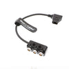 Alvin's Cables 1 to 3 Mini Power Splitter Box Cable D tap Male Movi Pro AUX Port to 3 2 Pin Female Box for ARRI RED Cameras Teradek