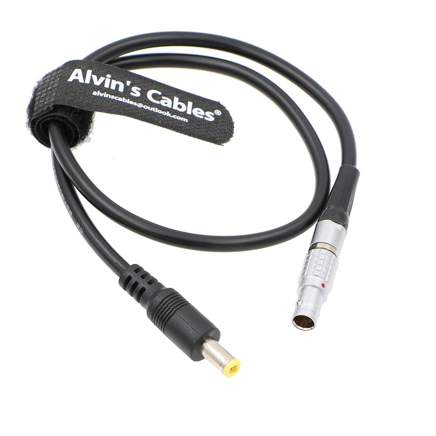 Alvin's Cables 2 Pin Male to DC Power Adapter Cable for Teradek Bond 18 Inches