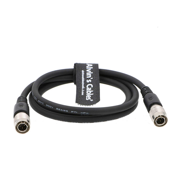 Alvin's Cables 4 Pin Hirose Male to Hirose 4 Pin Male Power Cable for Sound Devices Mixers 39 Inches