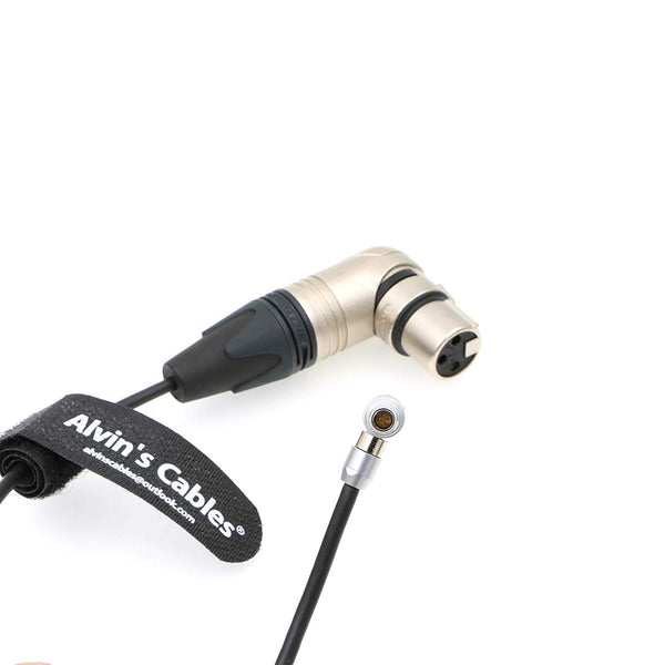 Alvin's Cables 5 Pin 00 rechtwinkliger Stecker auf XLR 3 Pin 90 Grad Buchse Audiokabel für Z CAM E2 Kamera