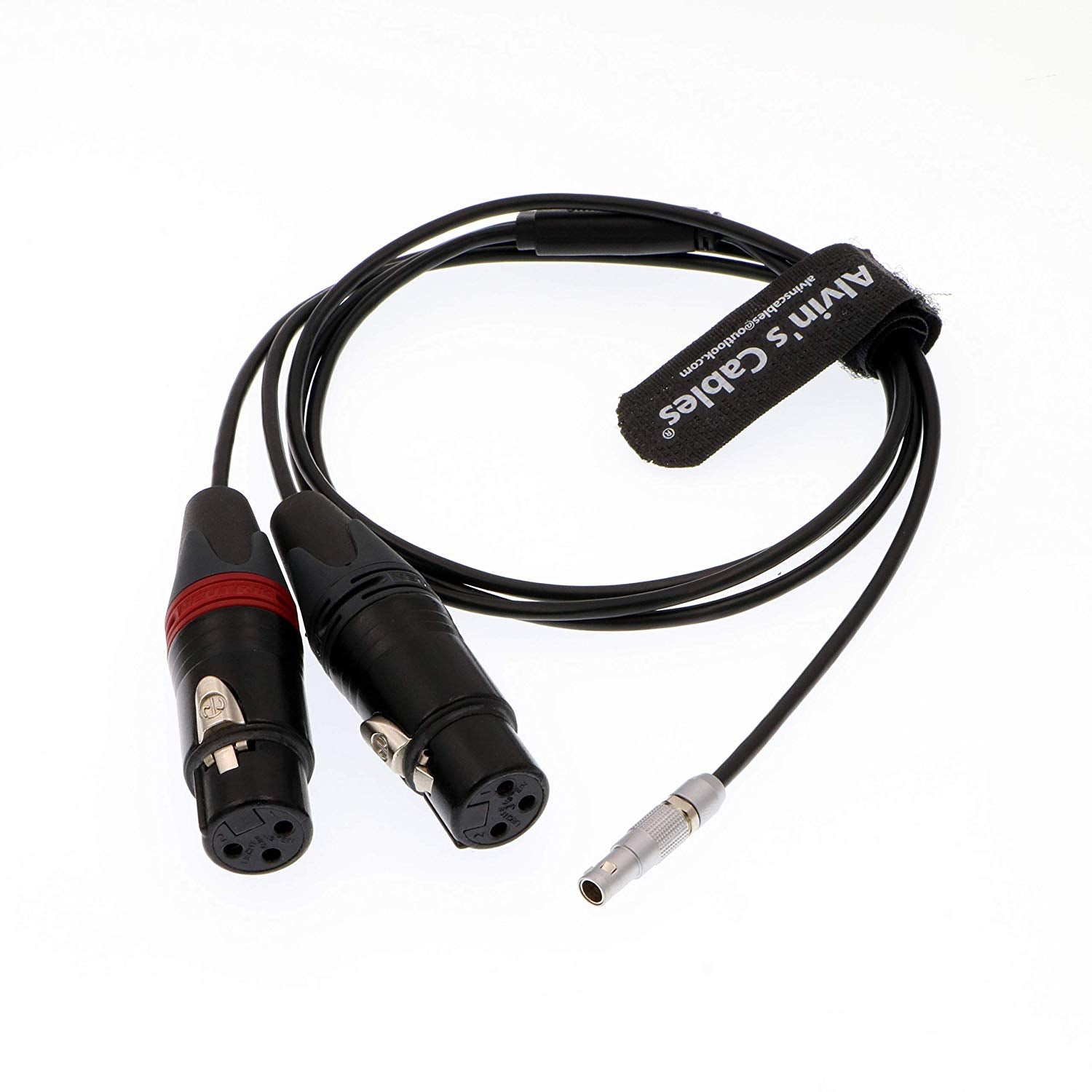 Alvin&#39;s Cables Dual XLR 3 Pin Female to 5 Pin Male Audio Input Cable for Arri Alexa Mini