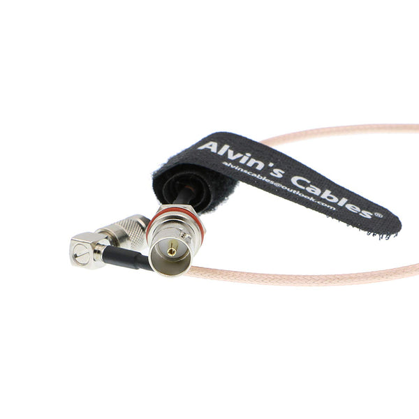 Alvin's Cables BNC-Buchse auf DIN 1.0 2.3-Stecker, rechtwinkliges RG179-75-Ohm-Kabel für Blackmagic 30CM