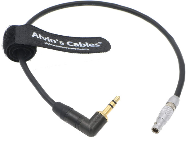 Alvin's Cables 5 Pin Male to Right Angle 3.5mm TRS Audio Cable for Z CAM E2 Camera