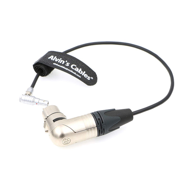 Alvin's Cables 5 Pin 00 Right Angle Male to XLR 3 Pin 90 Degree Female Audio Cable for Z CAM E2 Camera