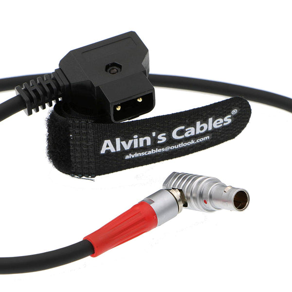 Alvin's Cables Zacuto Gratical Eye Viewfinder Power Cable 2 Pin Male Right Angle to D Tap