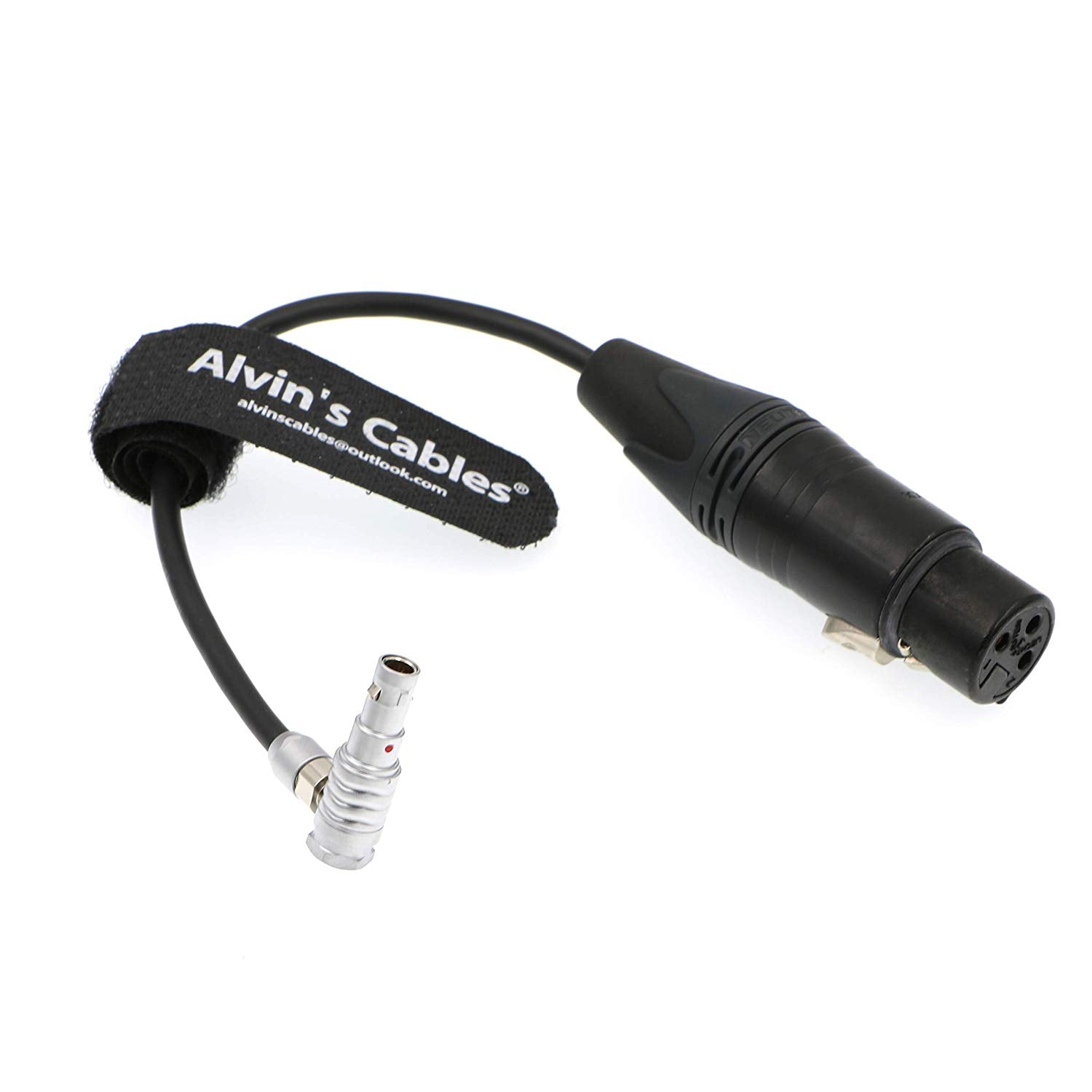 Alvin's Cables 5 Pin 00 Male Right Angle to Original XLR 3 Pin Female Cable for Z CAM E2 Camera