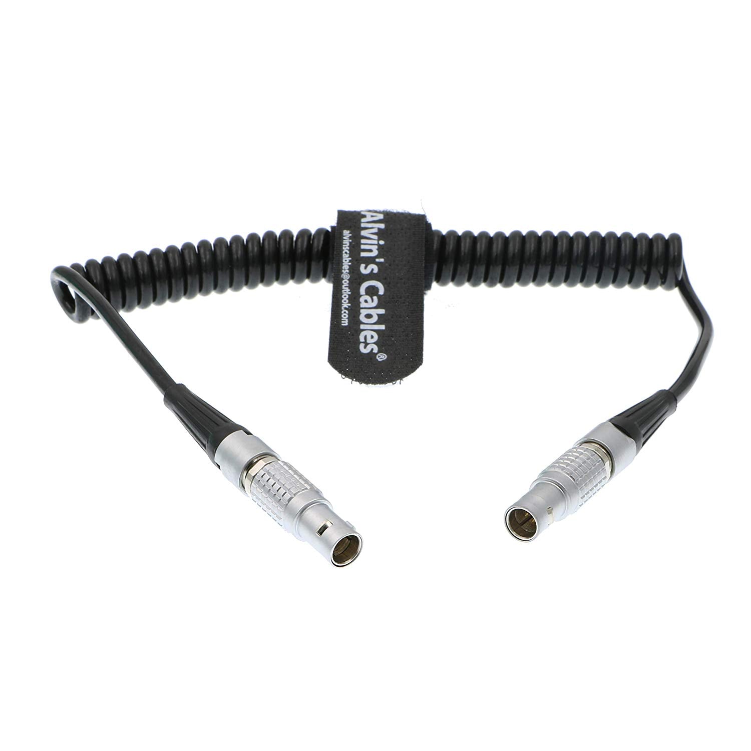 Alvin's Cables 5 Pin Male to 5pin Timecode Coiled Cable for Sound Devices ZAXCOM DENECKE XL-LL