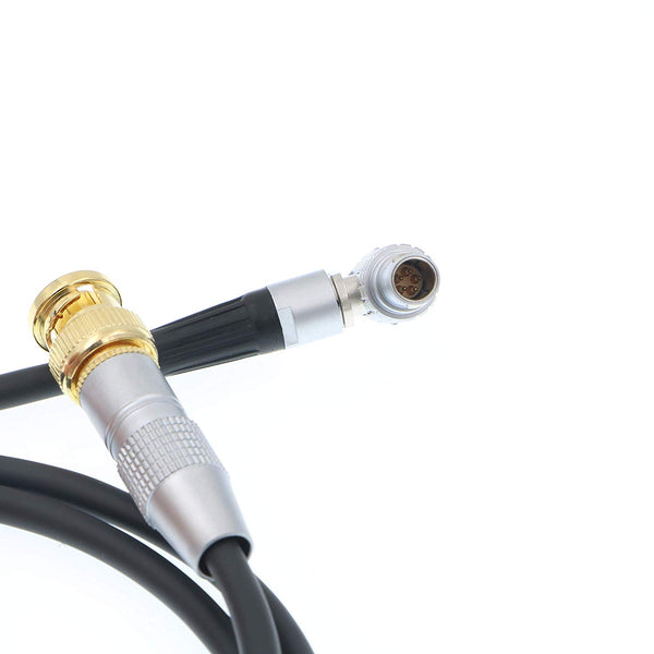 Alvin's Cables BNC auf 5-poliges rechtwinkliges Timecode-Kabel für ARRI Mini Sound Devices ZAXCOM