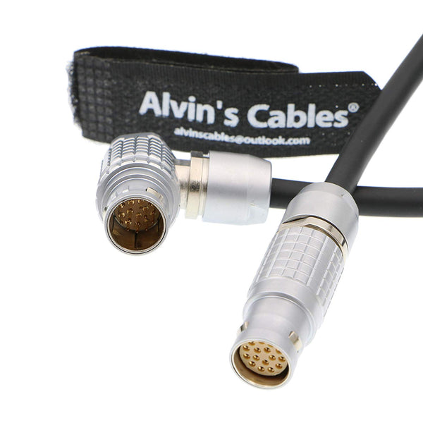 Alvin's Cables ARRI Classic EVF Kabel 16-poliger Stecker rechtwinklig zu 16-poliger Buchse gerade