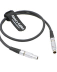 Alvin's Cables Fischer 3 Pin Male to 2 Pin Male Power Cable for ARRI Alexa Camera to Teradek SmallHD Monitor 60cm|23.6inches