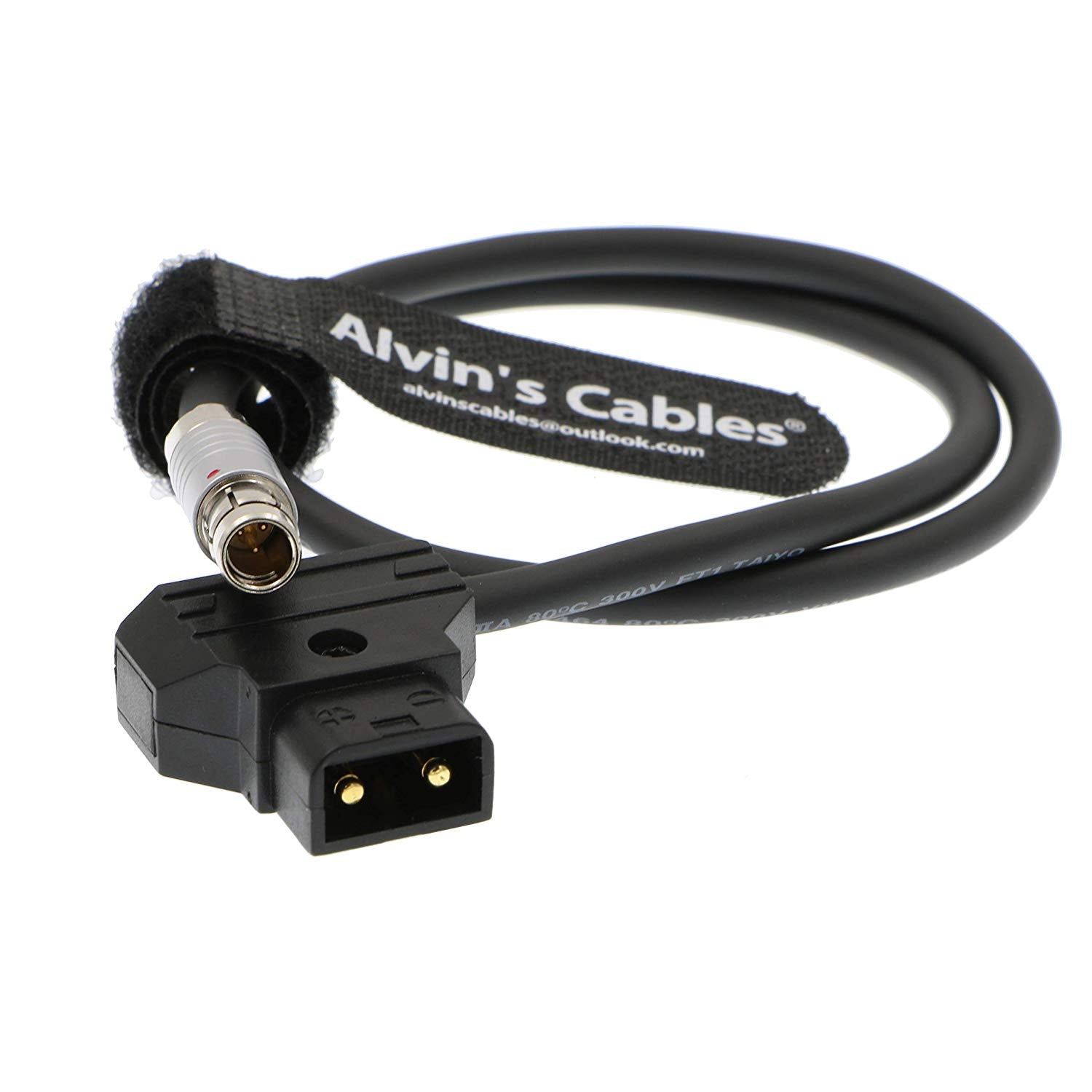 Alvin&#39;s Cables D-tap to Fischer 3 Pin Male Power Cable for CineTape Measure Control 45cm|18inches