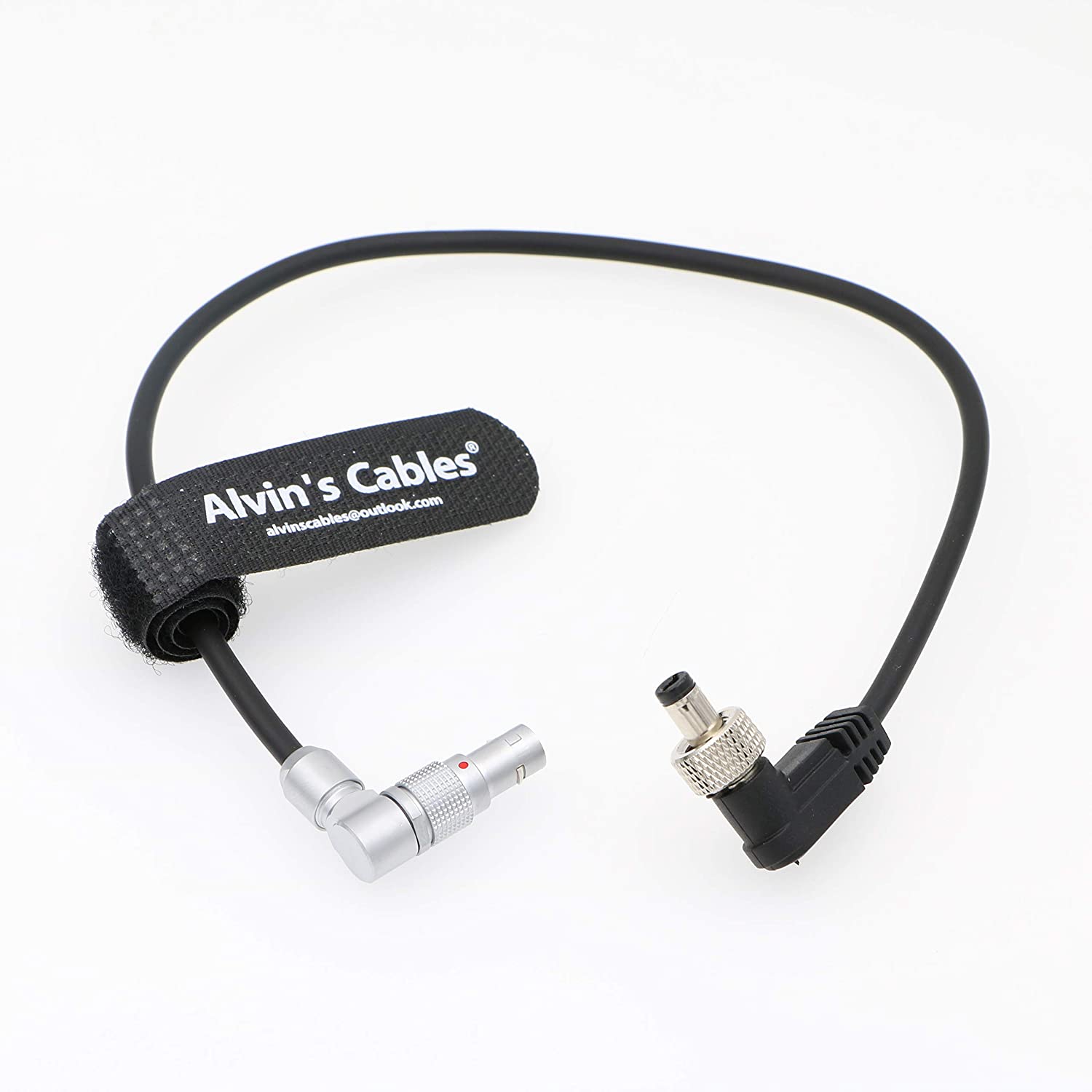Alvin’s Cables Z CAM E2 S6 F6 F8 Rotatable Right Angle 2 Pin to Lock DC Power Cable for Atomos Shinobi Ninja V Monitor Adjustable 90 Degrees 2 Pin Male to Right Angle Lock DC Cord