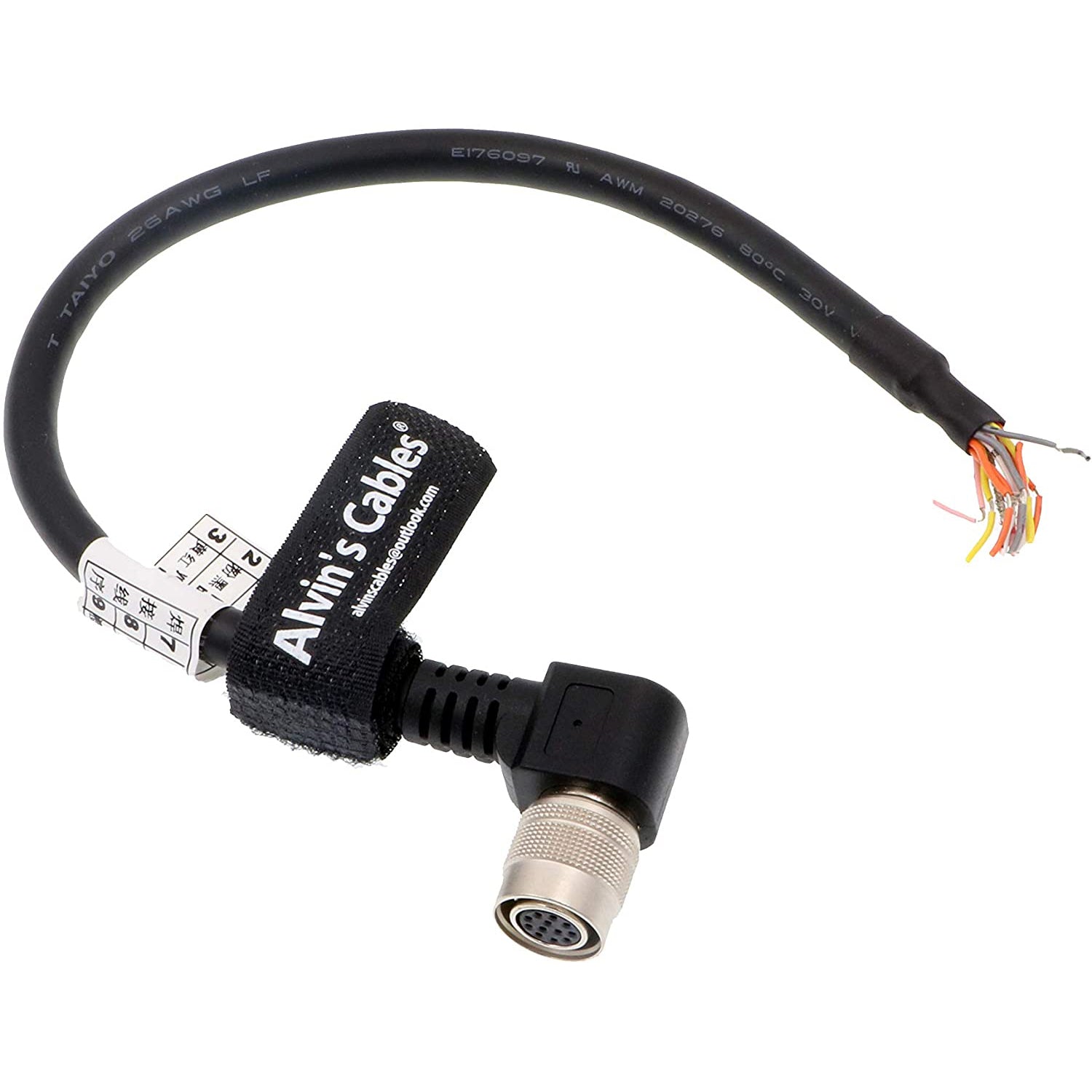 Alvin's Cables Cavo Di Alimentazione D-Tap A Hirose 12 Pin Femmina Per Obiettivi Fujinon Canon 2/3", 40cm