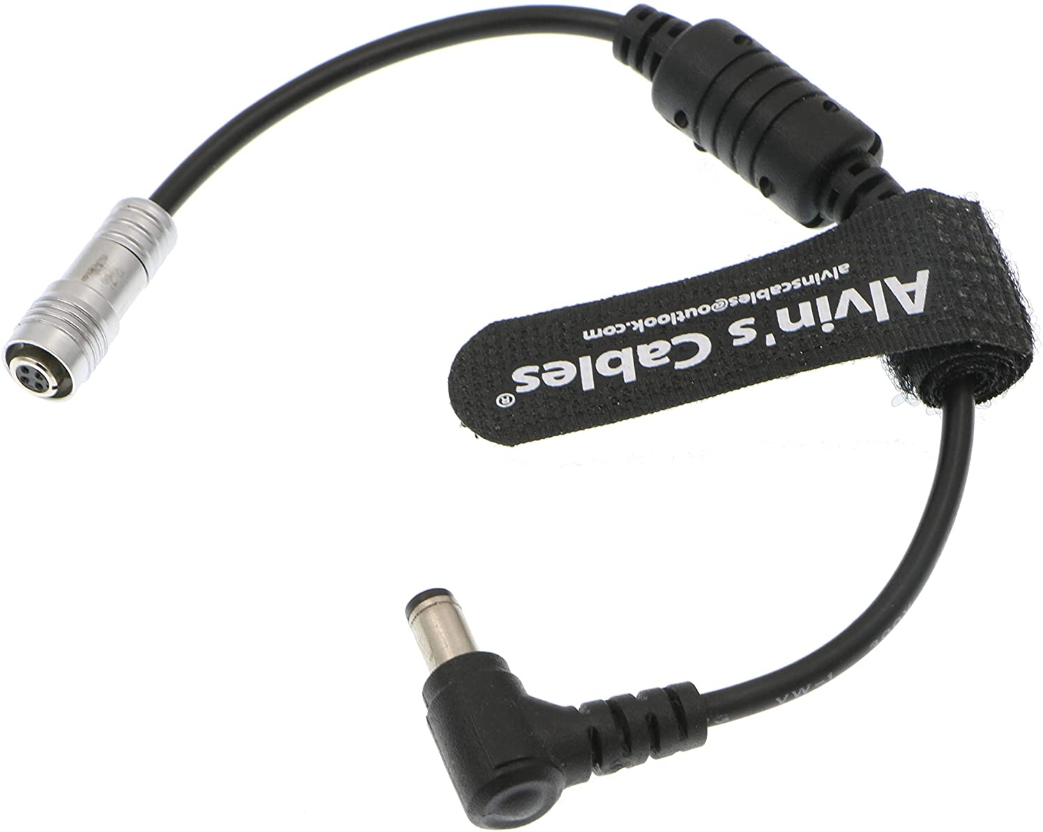 Alvin's Cables Portkeys BM5 BM7 Monitor-Stromkabel 4-polige Buchse auf rechtwinkliges Gleichstromkabel