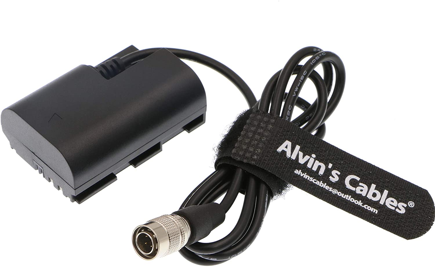 Alvin's Cables LP E6 Dummy Battery to Hirose 4 Pin Male für SmallHD 502