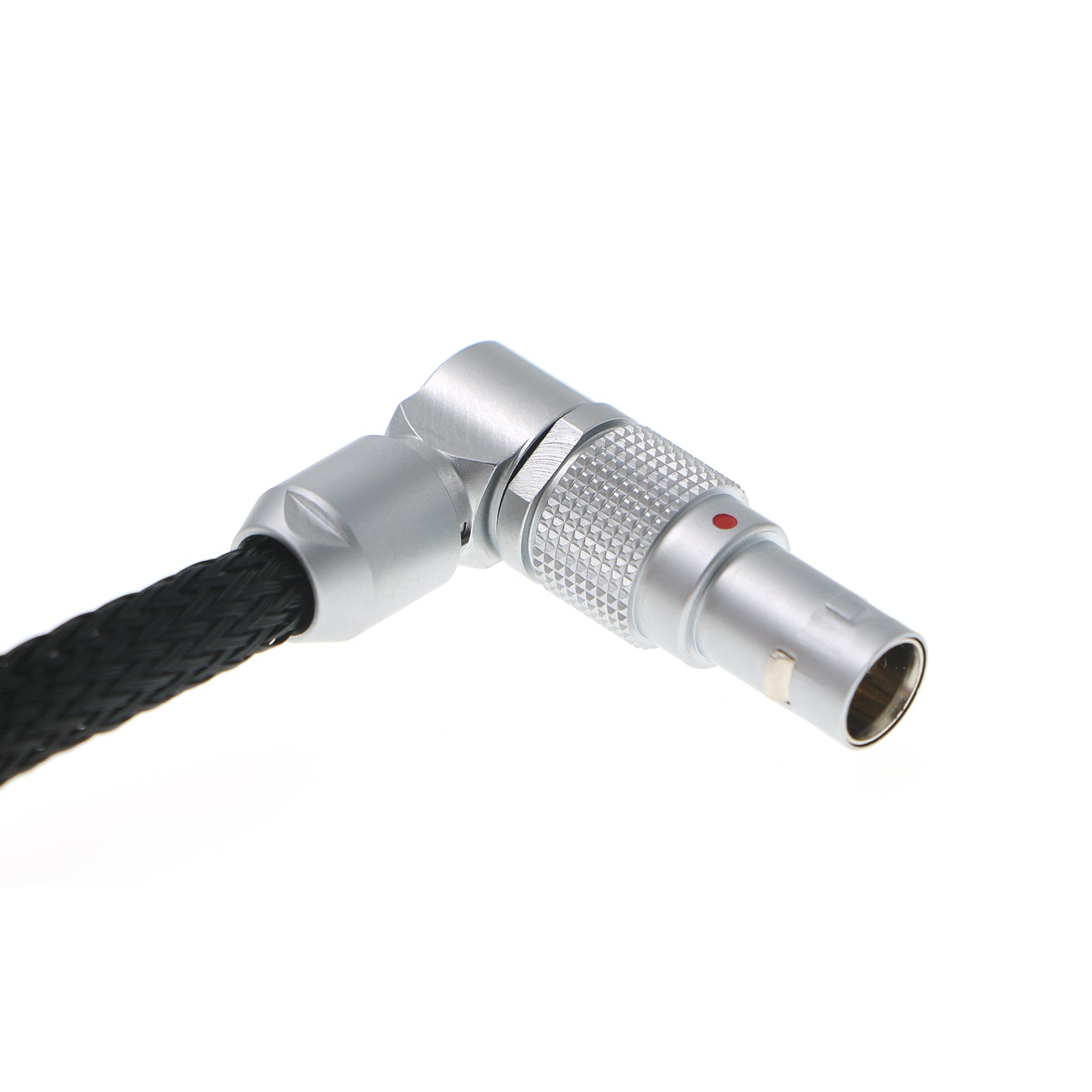 Alvin&#39;s Cables for Red-Komodo Rotatable Flexible Power-Cable 2-Pin Female to Adjustable Right-Angle 2-Pin Male Cord