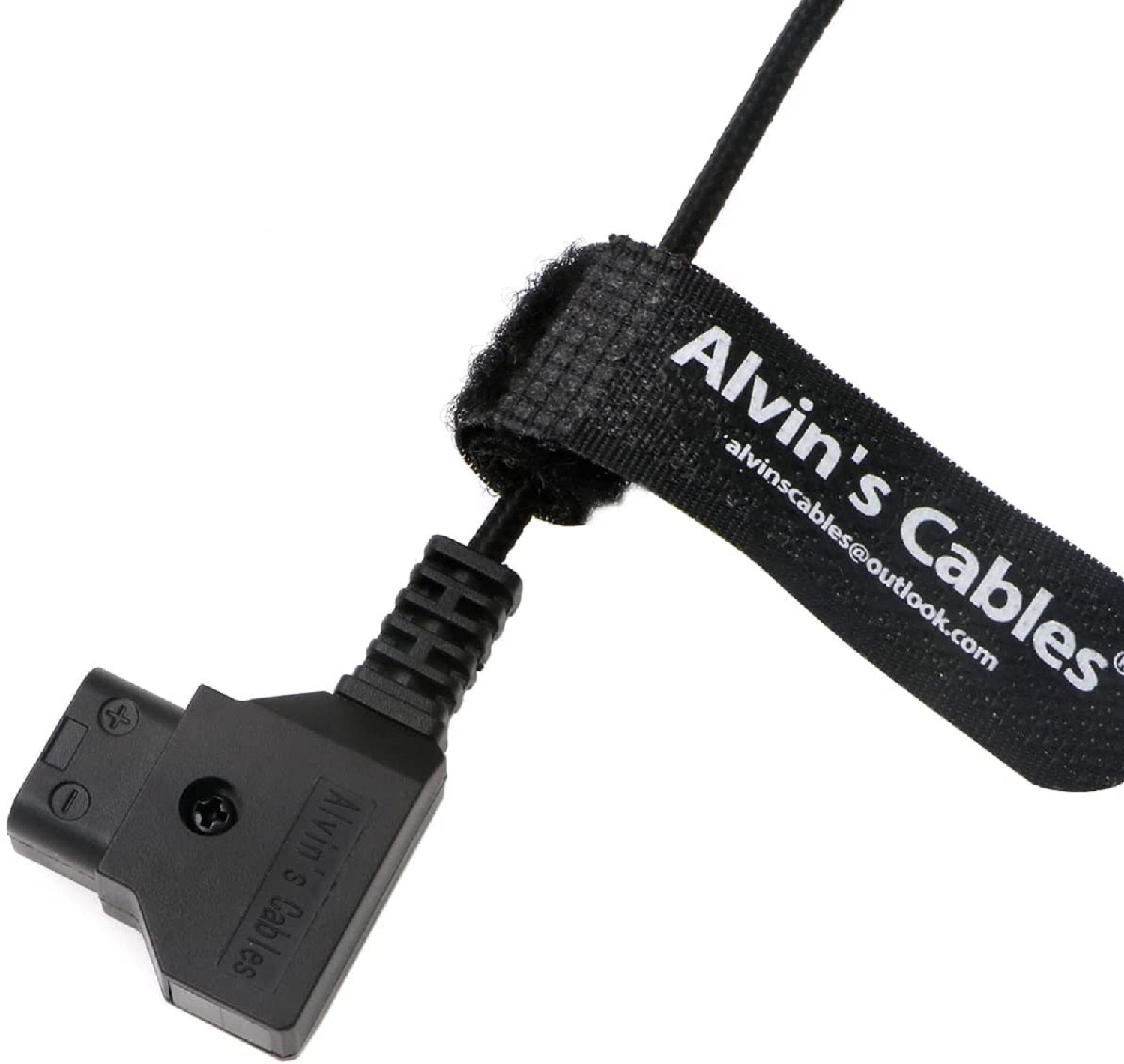 Power-Cable for Teradek|ARRI 2-Pin-Male to Reverse D-Tap Flexible Braided Cable 7CM Alvin&#39;s Cables