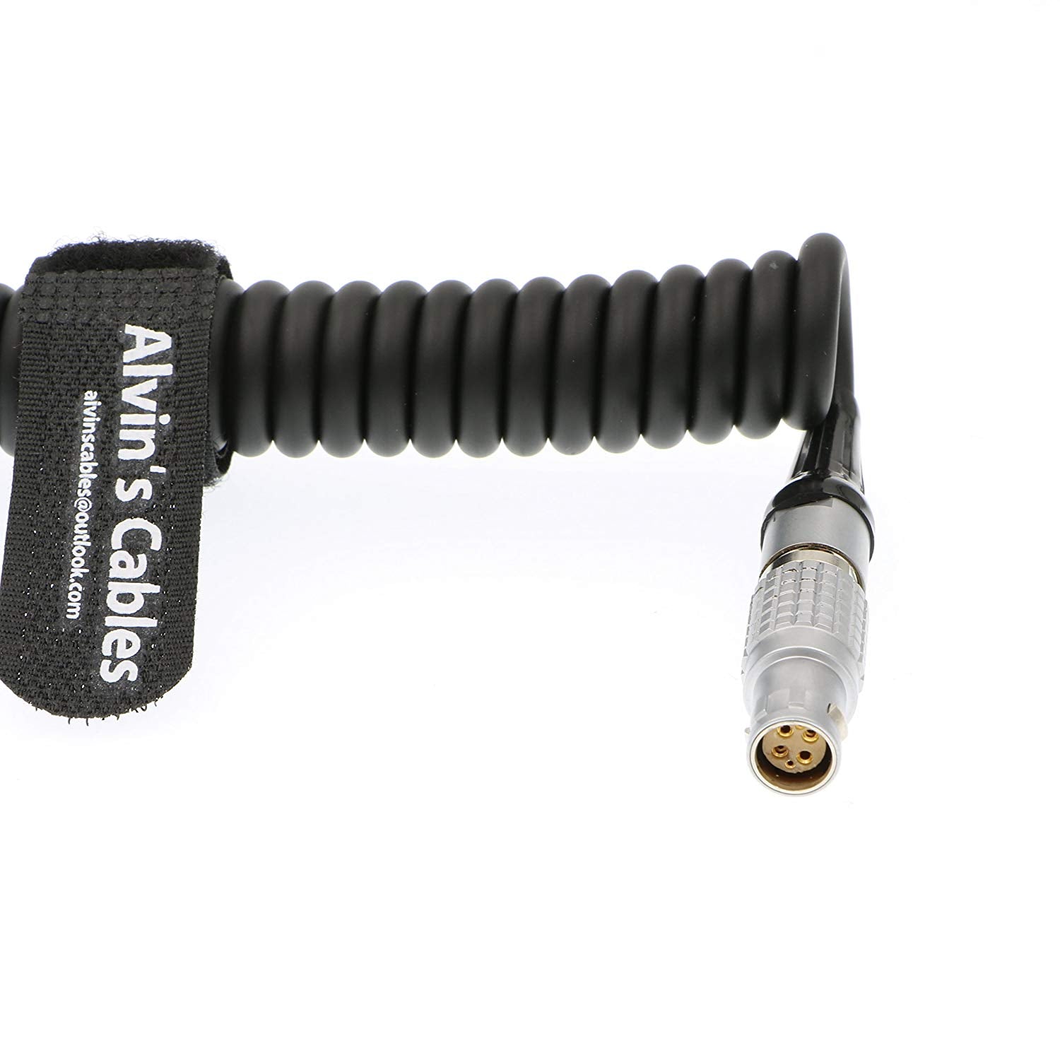 Alvin&#39;s Cables 6 Pin Female to Anton D Tap Coiled Twist Power Cable for Red Epic Scarlet Camera