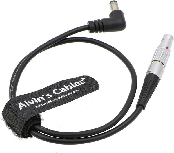 Alvin's Cables 2 Pin to Right Angle DC Cable for Teradek Bolt Transmitter Tilta Battery Plate