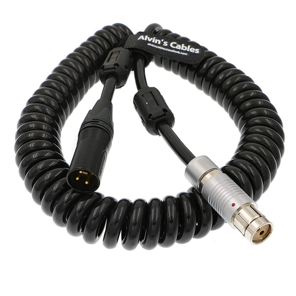 Alvin's Cables ARRI Alexa XT SXT Kameras Spiralkabel 2 Pin Buchse auf XLR 3 Pin Stecker