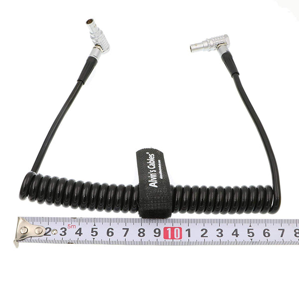 Alvin‘s Cables 2 pin Right Angle Coiled Twist Cable Power Teradek Bond ARRI Alexa Camera