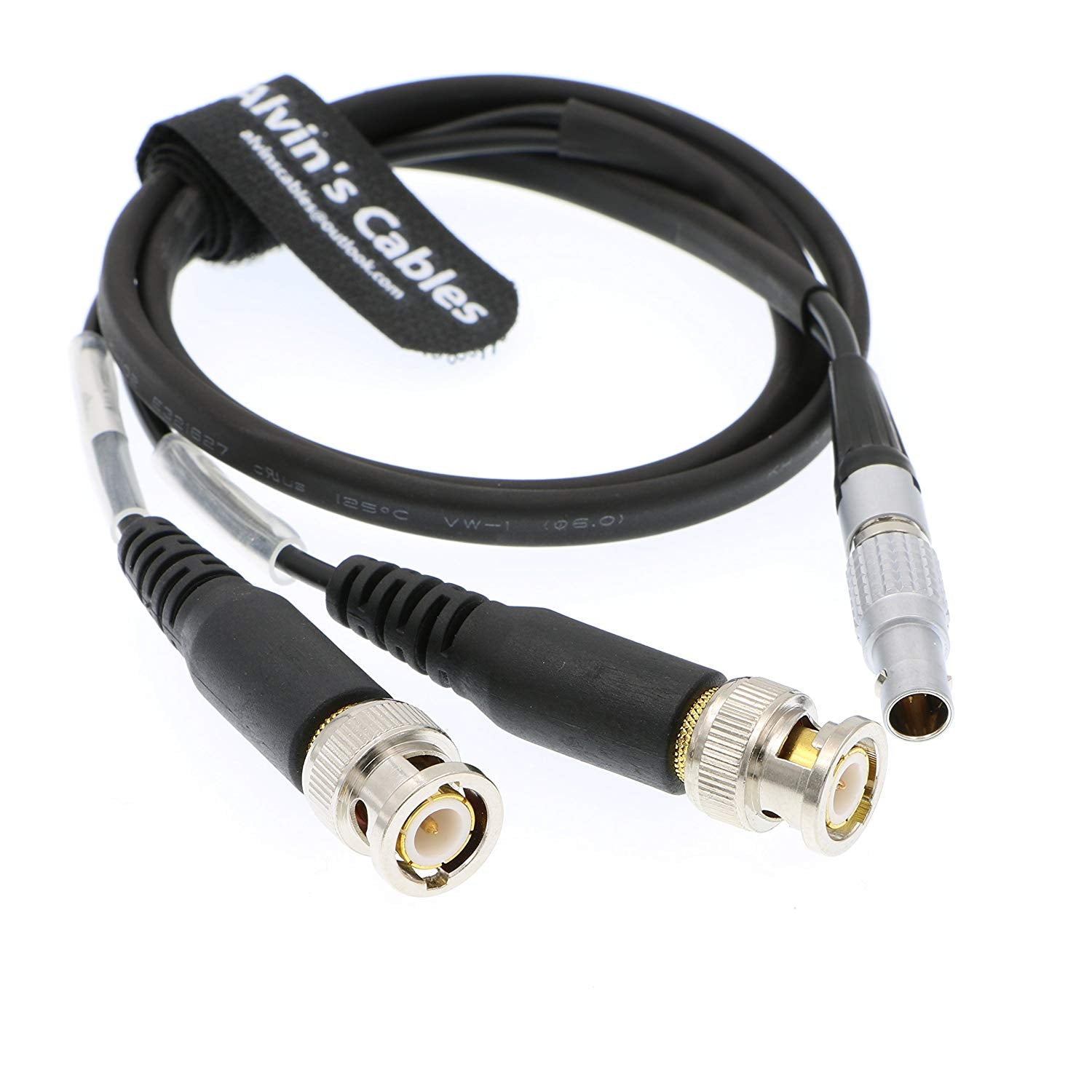 Alvin's Cables TIME Code Input Output Cable for Sound Devices XL LB2 5 Pin Male to BNC