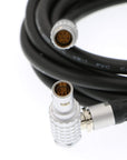 Alvin's Cables 7 Pin Male to 7 Pin Male Data Cable for Trimble R7 Receiver to TRIMMARK III Radio Right Angle to Straight