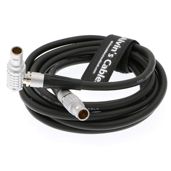 Alvin's Cables 7 Pin Male to 7 Pin Male Data Cable for Trimble R7 Receiver to TRIMMARK III Radio Right Angle to Straight